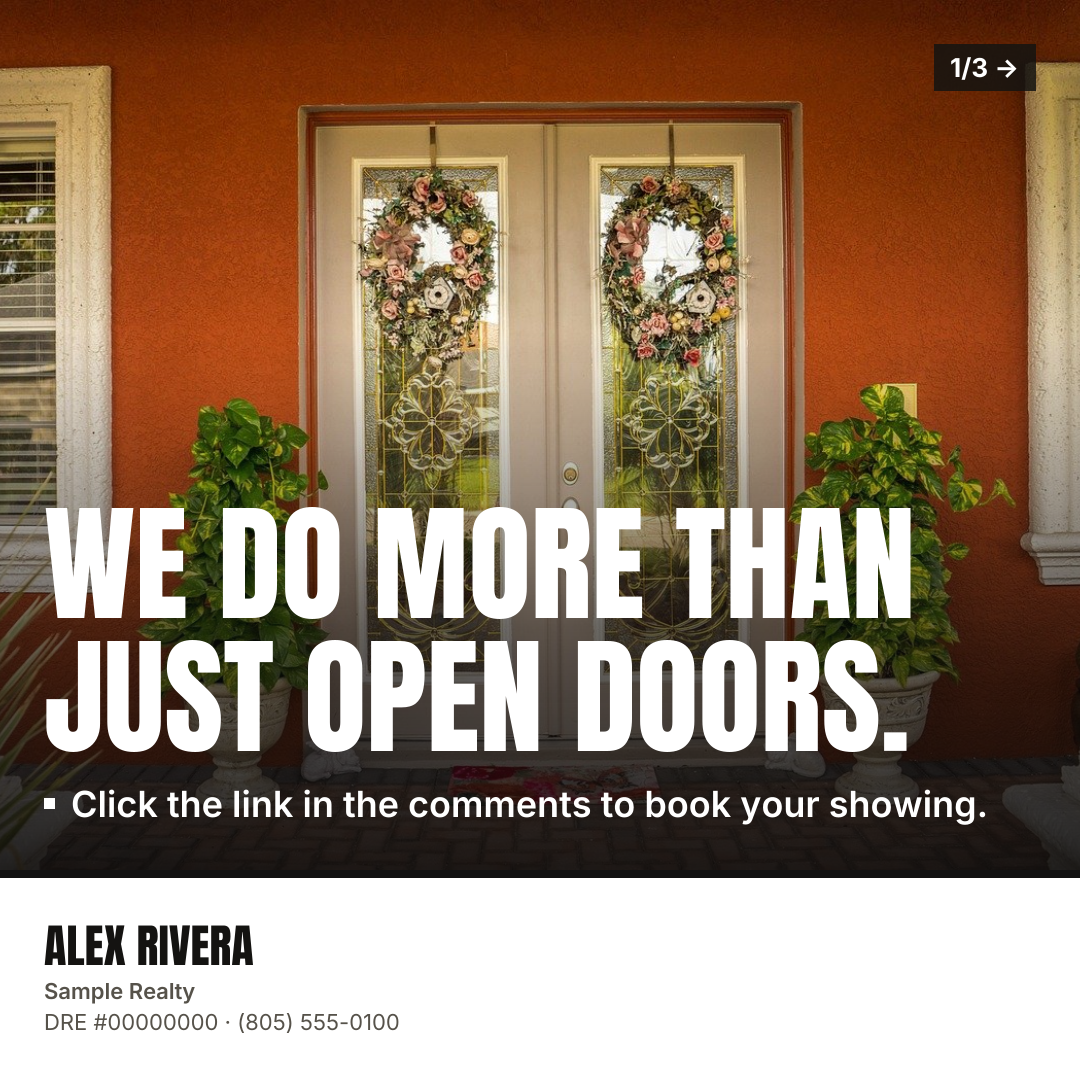 Slide 1 of 3: We do more than just open doors.