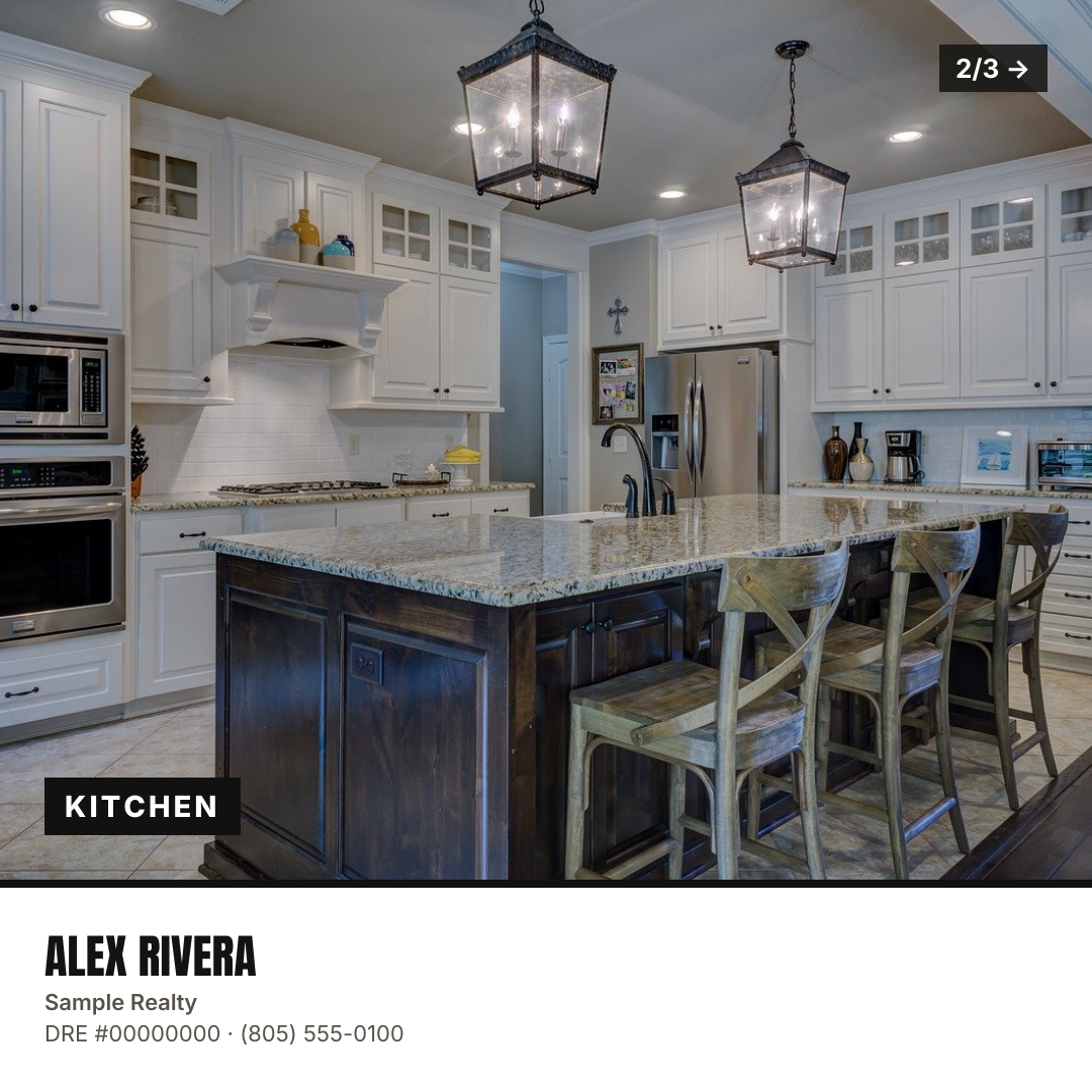 Slide 2 of 3: Kitchen