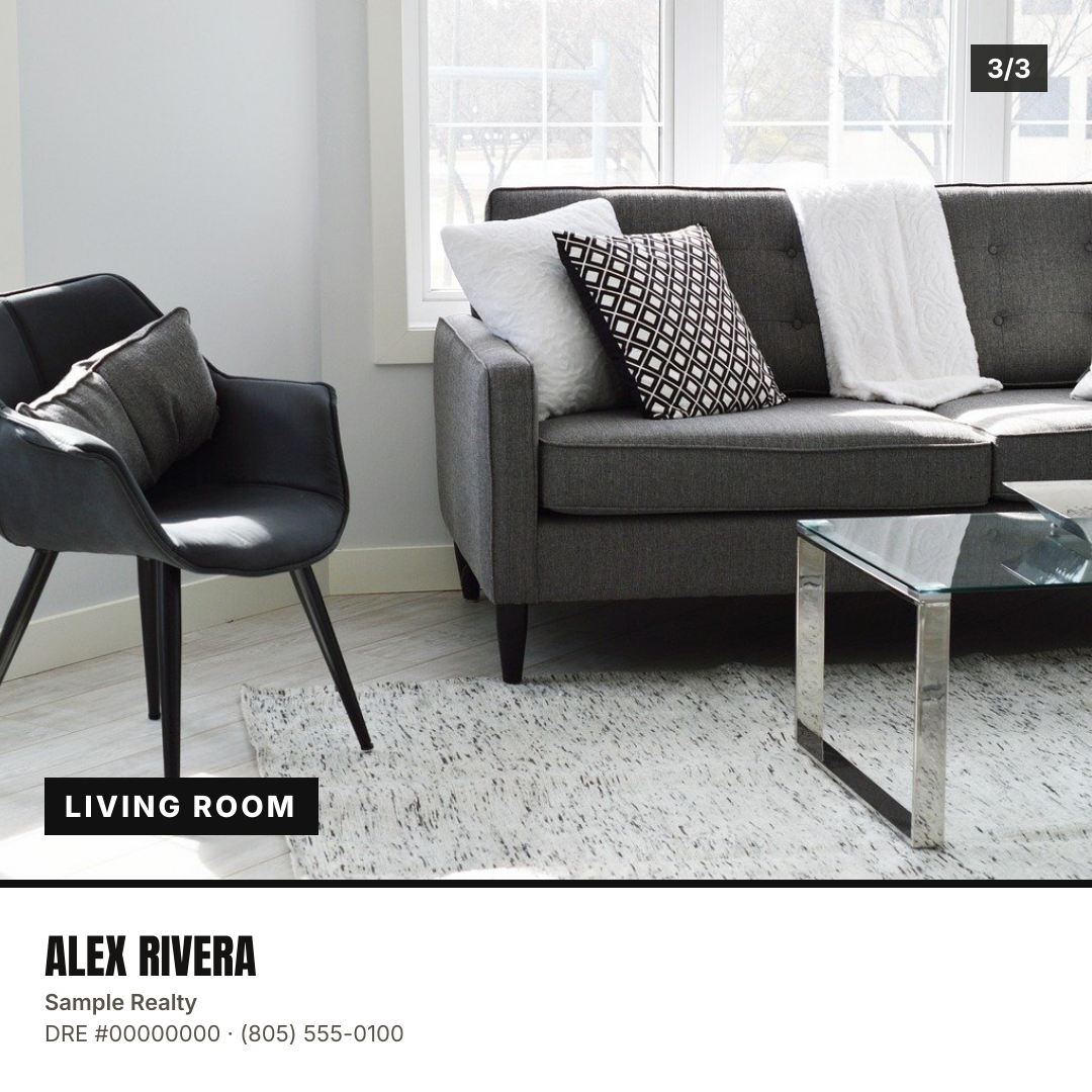 Slide 3 of 3: Living room
